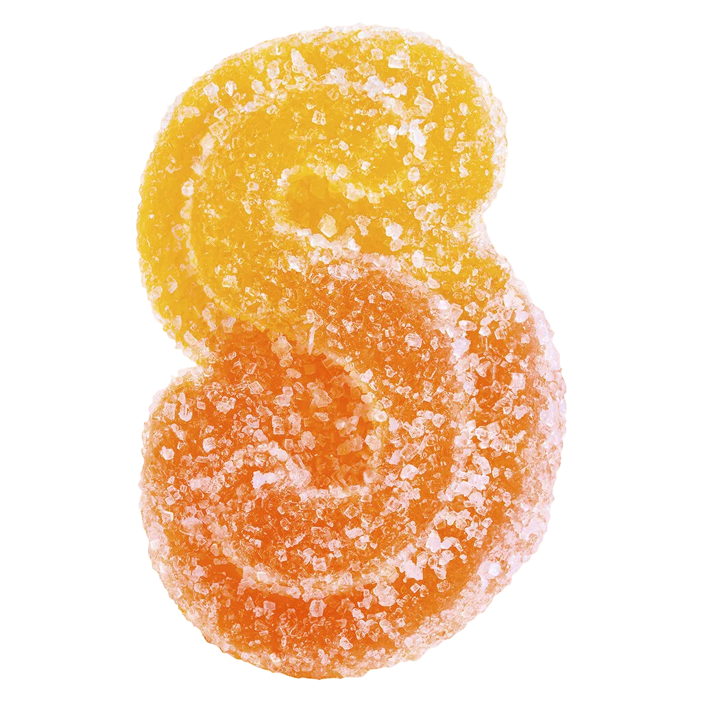 Fully Blasted Peach Orange 1:1 THC CBD Gummy