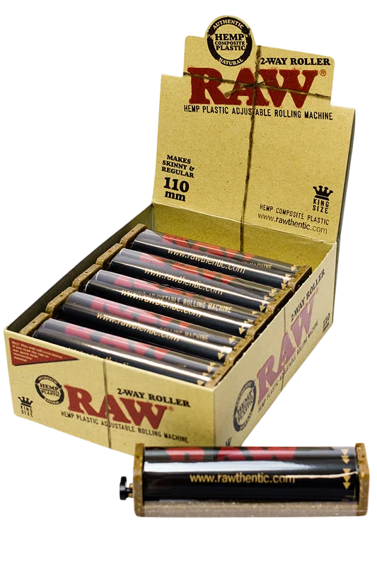 RAW 2-Way Hemp Plastic Roller display - 12 units - 79 mm