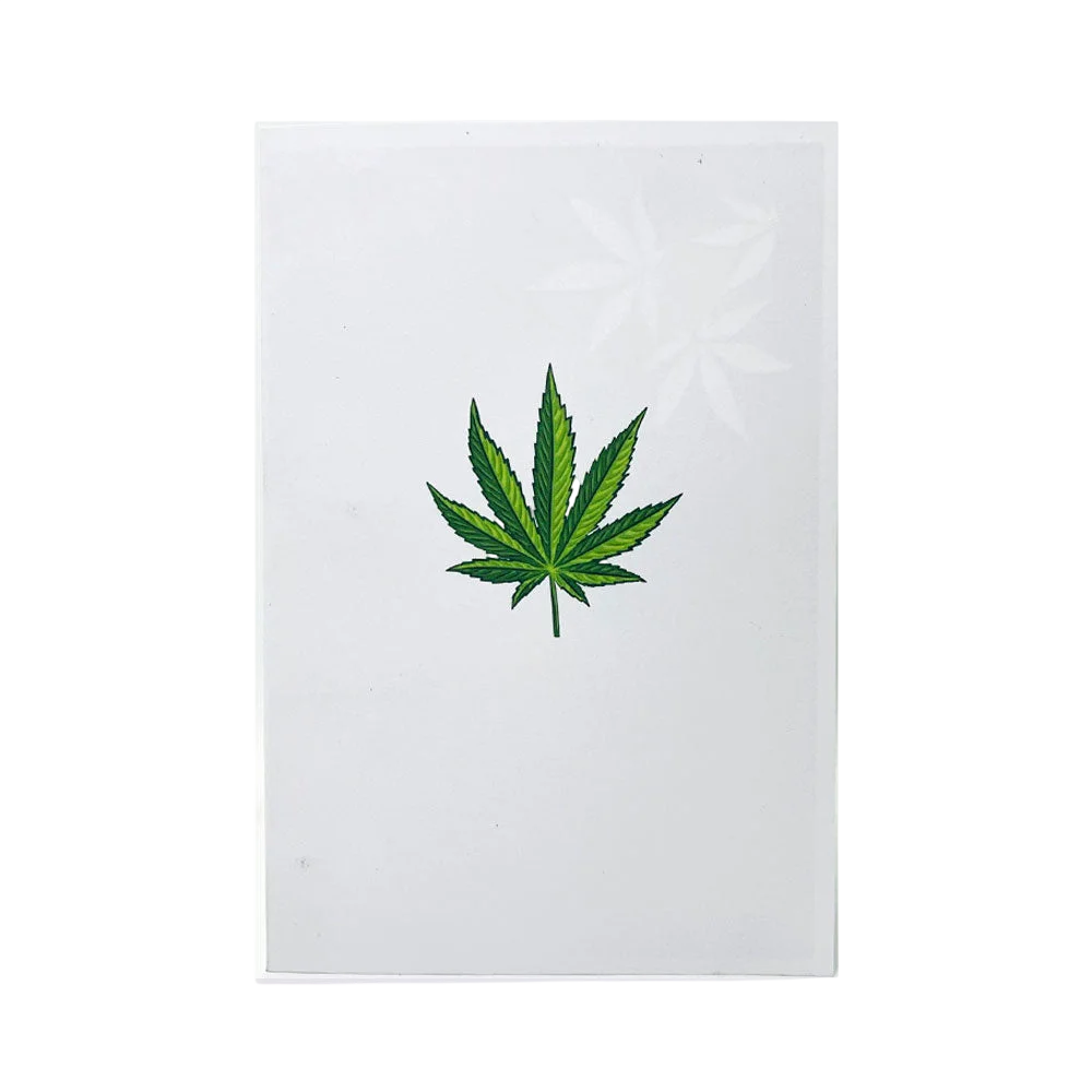 Intricate Greetings | Cannabis Leaf Carte 3D Pop-Up - Pour Toute Occasion - Just Wanted to Say High