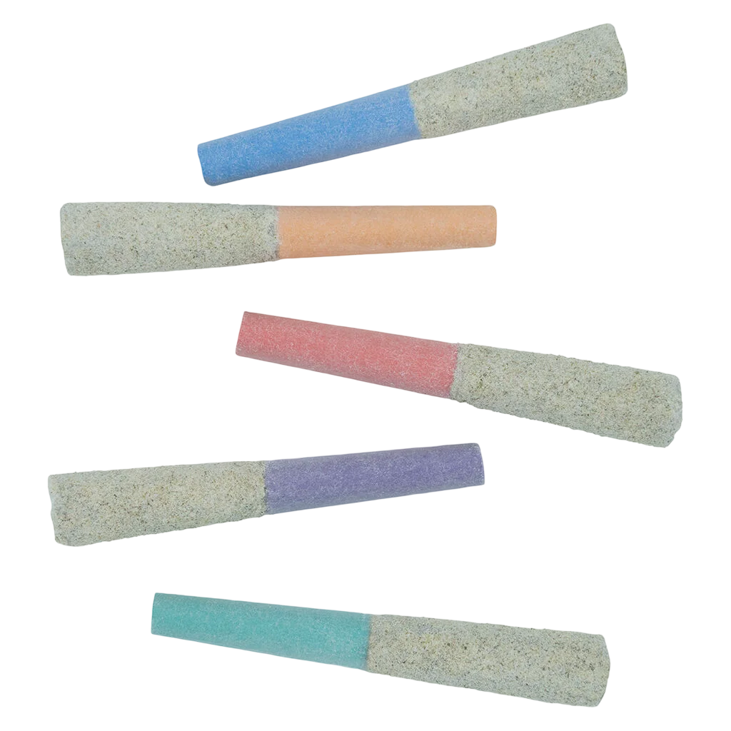 Super Toast Liquid Demons Mix Pack five pre-rolls with colored paper wraps and natural filters, cannabis pre-roll pack